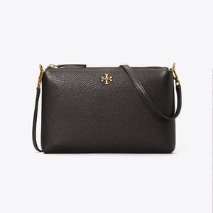 Tory Burch Mercer Pebbled Zip Crossbody